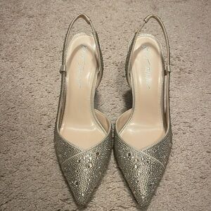 Diamond/sequin high heels